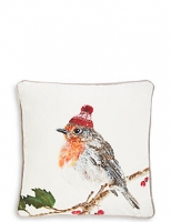 Marks and Spencer  Printed Robin Cushion