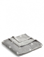 Marks and Spencer  Stag Printed Fleece Throw