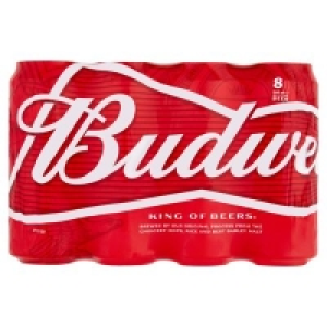 BUDWEISER CAN PACK 8 500ML 11.50 €