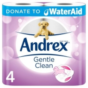 Andrex Gentle Clean Toilet Tissue 4Roll 2.50 €
