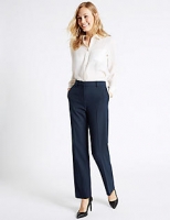 Marks and Spencer  Embossed Straight Leg Trousers