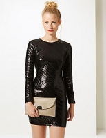Marks and Spencer  Fold Over Chain Clutch Bag