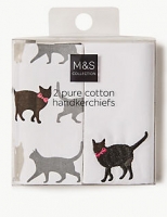 Marks and Spencer  2 Pack Pure Cotton Handkerchiefs