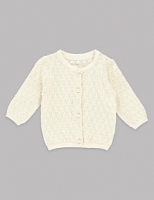 Marks and Spencer  Pure Cotton Pointelle Cardigan