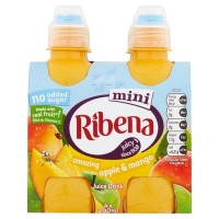 Centra  Ribena Minis No Added Sugar Apple & Mango Bottle Pack 4 x 20