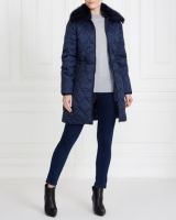 Dunnes Stores  Gallery Faux Fur Collar Coat