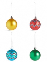 Marks and Spencer  12 Pack Bright Shatterproof Baubles