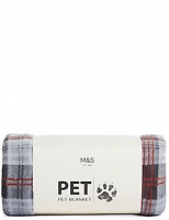 Marks and Spencer  Pet Check Printed Blanket
