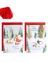 Marks and Spencer  Winter Characters Christmas Charity Cards Pack of 20