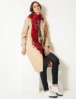 Marks and Spencer  Checked Tassel Scarf