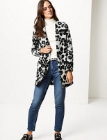 Marks and Spencer  Textured Animal Print Coat