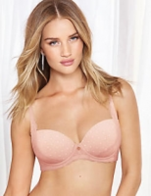 Spot Mesh & Lace Padded Balcony Bra A-E 34.00 €