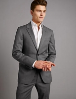 Marks and Spencer  Grey Tailored Fit Italian Wool Suit