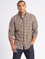 Marks and Spencer  Flann & Brushed Cotton Checked Shirt