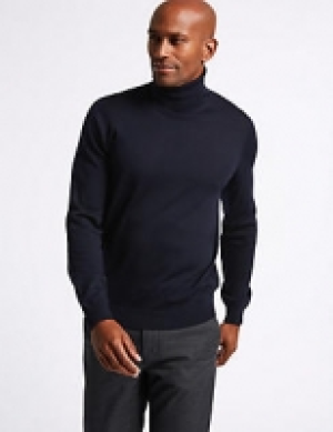 Pure Extra Fine Merino Roll Neck Jumper 54.00 €