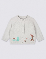 Marks and Spencer  Pure Cotton Applique Cardigan