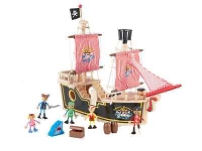 PLAYTIVE JUNIOR Wooden Doll House/Pirate Ship