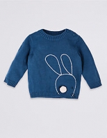 Marks and Spencer  Pure Cotton Bunny Jumper