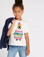 Marks and Spencer  Pure Cotton Penguin Top (3-16 Years)