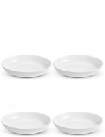 Marks and Spencer  4 Piece White Pasta Bowls