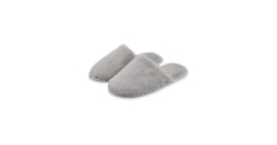 Avenue Ladies Grey Plush Slippers