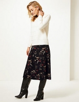 Marks and Spencer  Floral Print Midi Skirt