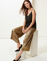 Marks and Spencer  Sparkly Wide Leg Trousers
