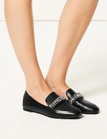 Marks and Spencer  Jewel Trim Square Toe Loafers