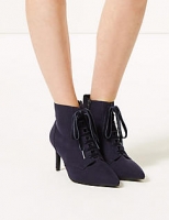 Marks and Spencer  Extra Wide Fit Lace-up Stiletto Point Boots
