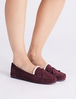 Marks and Spencer  Suede Moccasin Slippers