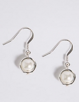 Marks and Spencer  Capped Pearl Effect Drop Earrings