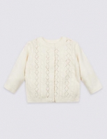 Marks and Spencer  Cotton Rich Pointelle Cardigan