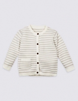 Marks and Spencer  Pure Cotton Striped Cardigan
