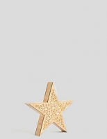 Marks and Spencer  Small Light up Wooden Star