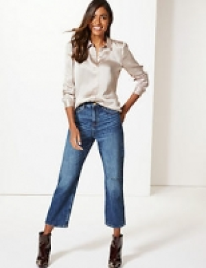 Mid Rise Straight Leg Cropped Jeans 34.00 €