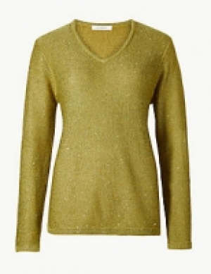 Sequin V-Neck Jumper 40.00 €