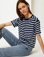 Marks and Spencer  Striped Half Sleeve T-Shirt
