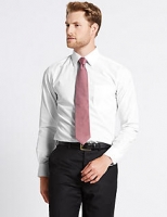 Marks and Spencer  3 Pack Cotton Blend Slim Fit Shirts
