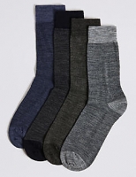 Marks and Spencer  4 Pack Wool Rich Socks
