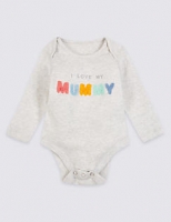 Marks and Spencer  Pure Cotton I Love My Mummy Bodysuit