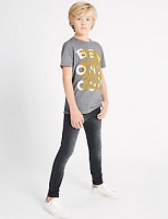 Marks and Spencer  Cotton Skinny Leg Jeans with Stretch (3-14 Years)
