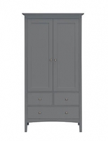 Marks and Spencer  Hastings Double Wardrobe Dark Grey