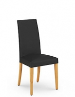 Marks and Spencer  Set of 2 Alton Black Leather Dining Chair