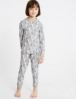 Marks and Spencer  Cotton Rich Printed Pyjamas (3-16 Years)