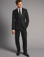 Marks and Spencer  Black Tailored Fit Italian Wool Jacket