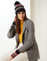 Marks and Spencer  Fairisle Print Hat with Gloves Set