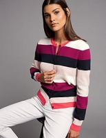 Marks and Spencer  Pure Cashmere Colour Block Cardigan