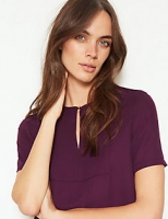 Marks and Spencer  Round Neck Short Sleeve Blouse