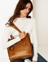 Marks and Spencer  Leather 3 Compartment Tote Bag