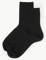 Marks and Spencer  2 Pair Pack Sheer Ankle High Socks